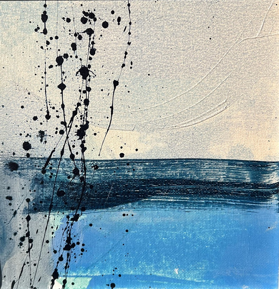 Blauer_Liebe-Acryl_auf_canvas-20x20_cm-Susanne_Linke Acrylkunst auf Leinwand