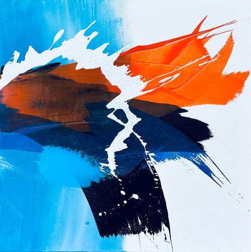 EternalFriendshipI-Acryliconcanvas-60x60-SusanneLinke dynamische Acrylmalerei auf Leinwand