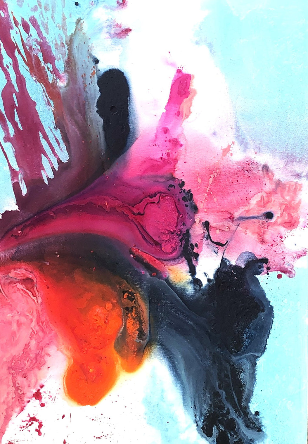 FreeSpirit-Acryliconcanvas-80x120-SusanneLinke abstrakte Acrylmalerei auf Leinwand