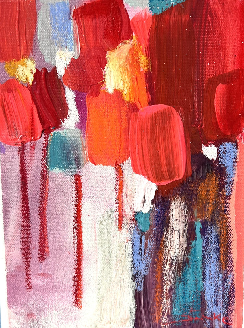MywonderfulgardenII-Acryliconcanvas-18x24-SusanneLinke Bunte Kunst auf Leinwand