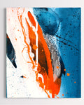 NachtflugII-Acryliconcanvas-18x24-SusanneLinke Acryl auf Leinwand range und blau