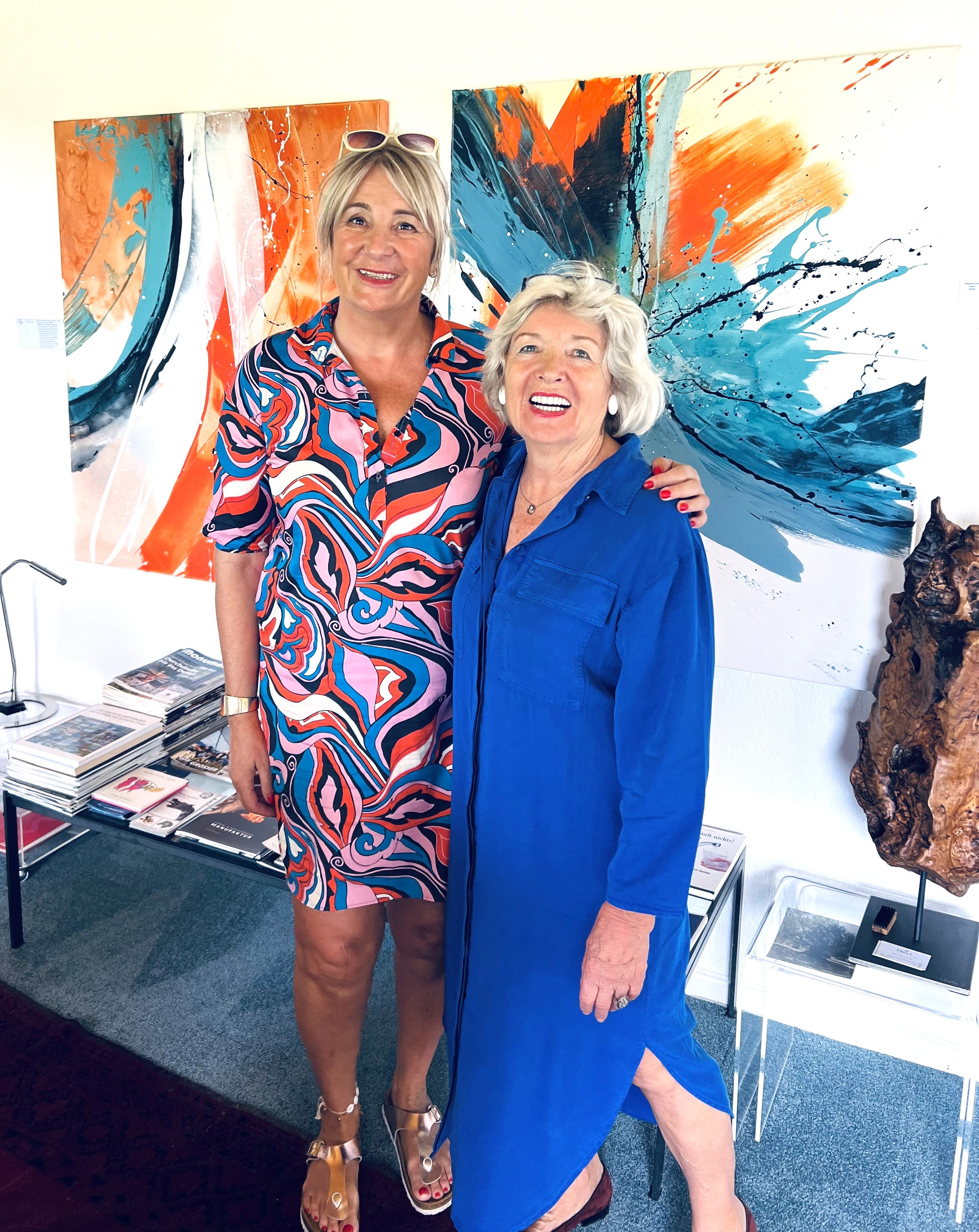 Solo_Ausstellung_Gernot-Huber_Stiftung_-_Ramelsloh_-Susanne_Linke Kunstausstellung Acryl auf Leinwand 