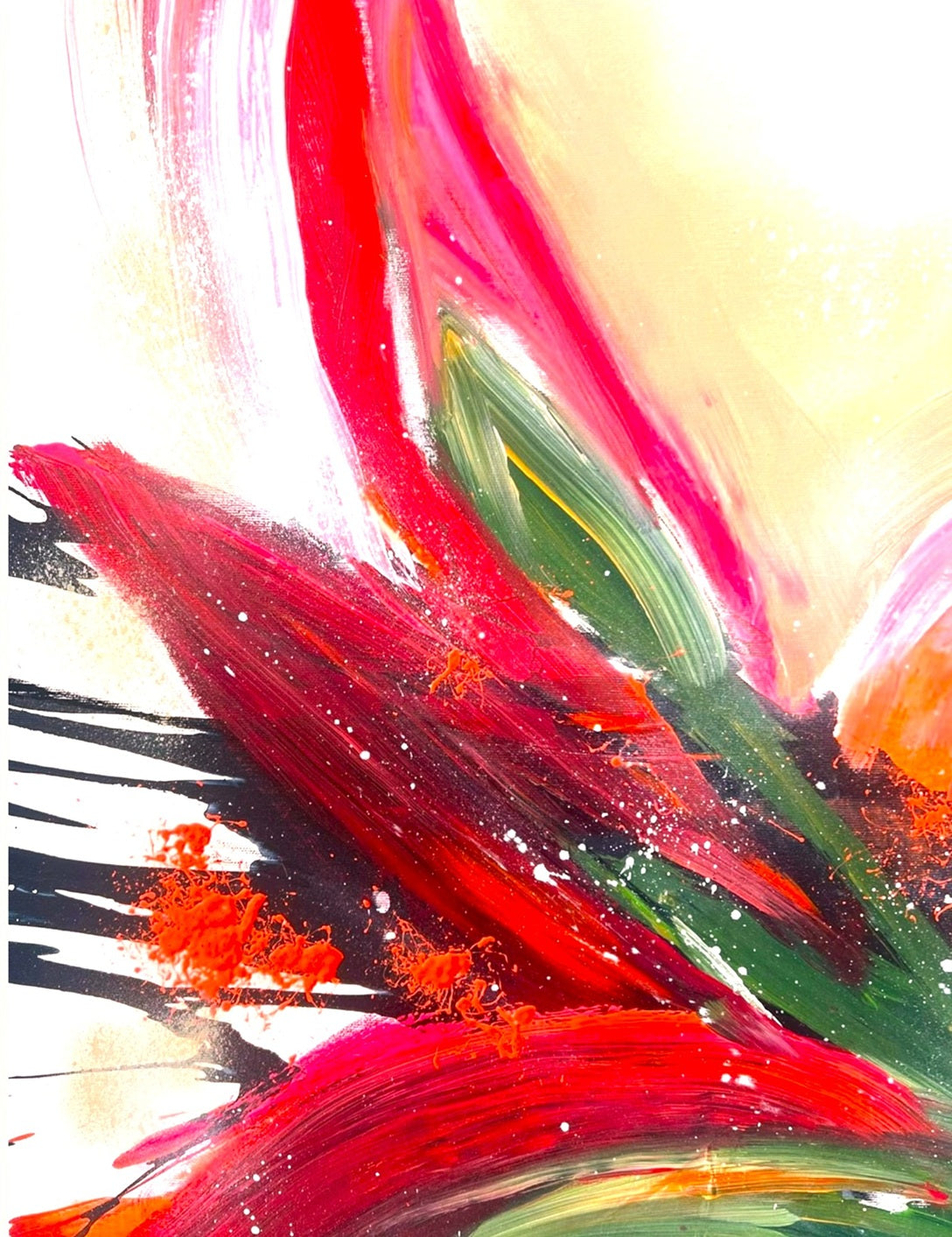 SoulconnectionII-Acryliconcanvas-60x80-SusanneLinke abstrakte und bunte Kunst auf Leinwand
