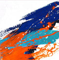 ThebestfriendofmineII-Acryliconcanvas-40x40-SusanneLinke Acryl auf Leinwand in orange und blau
